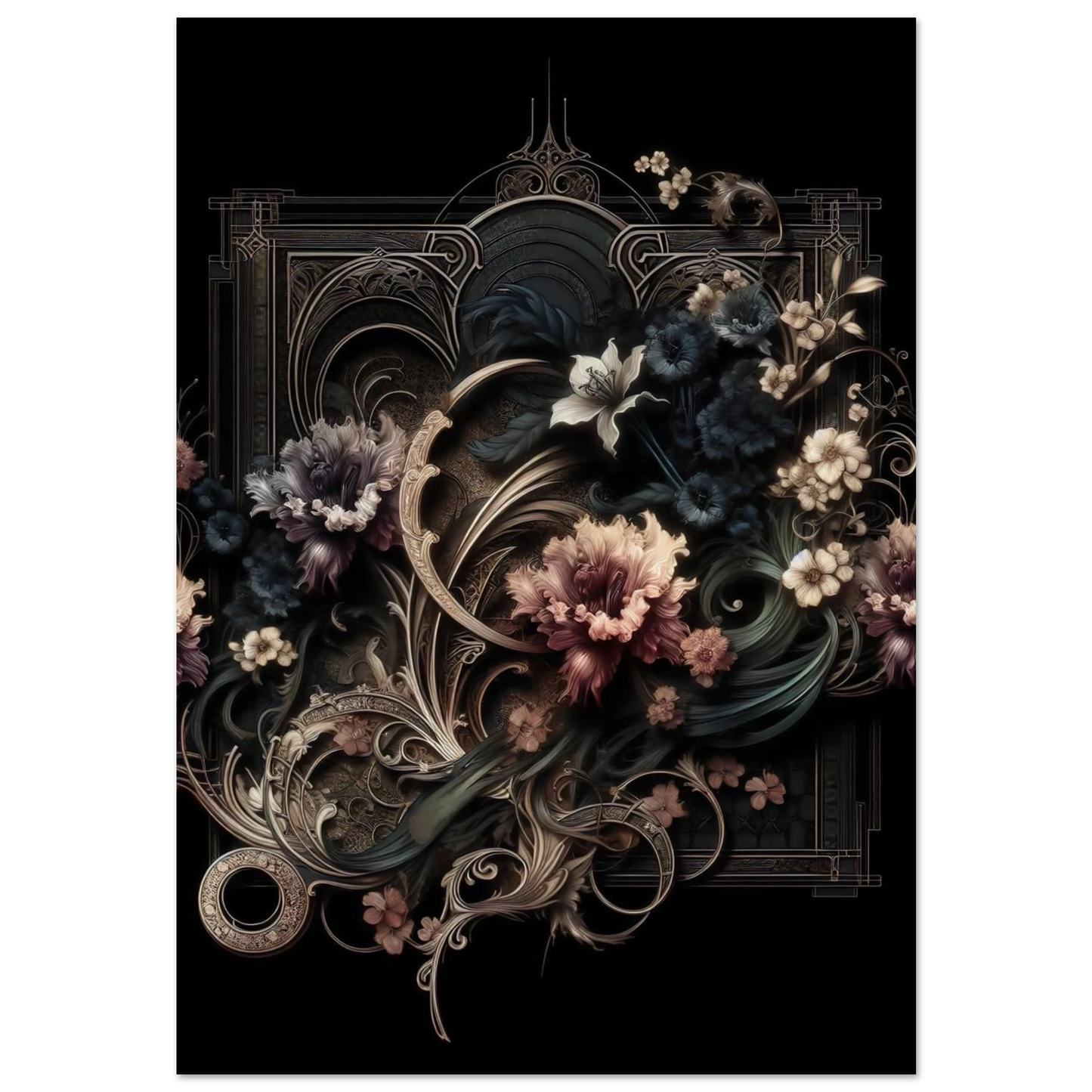 Poster Vakiart : Fleurs Sombres maquette