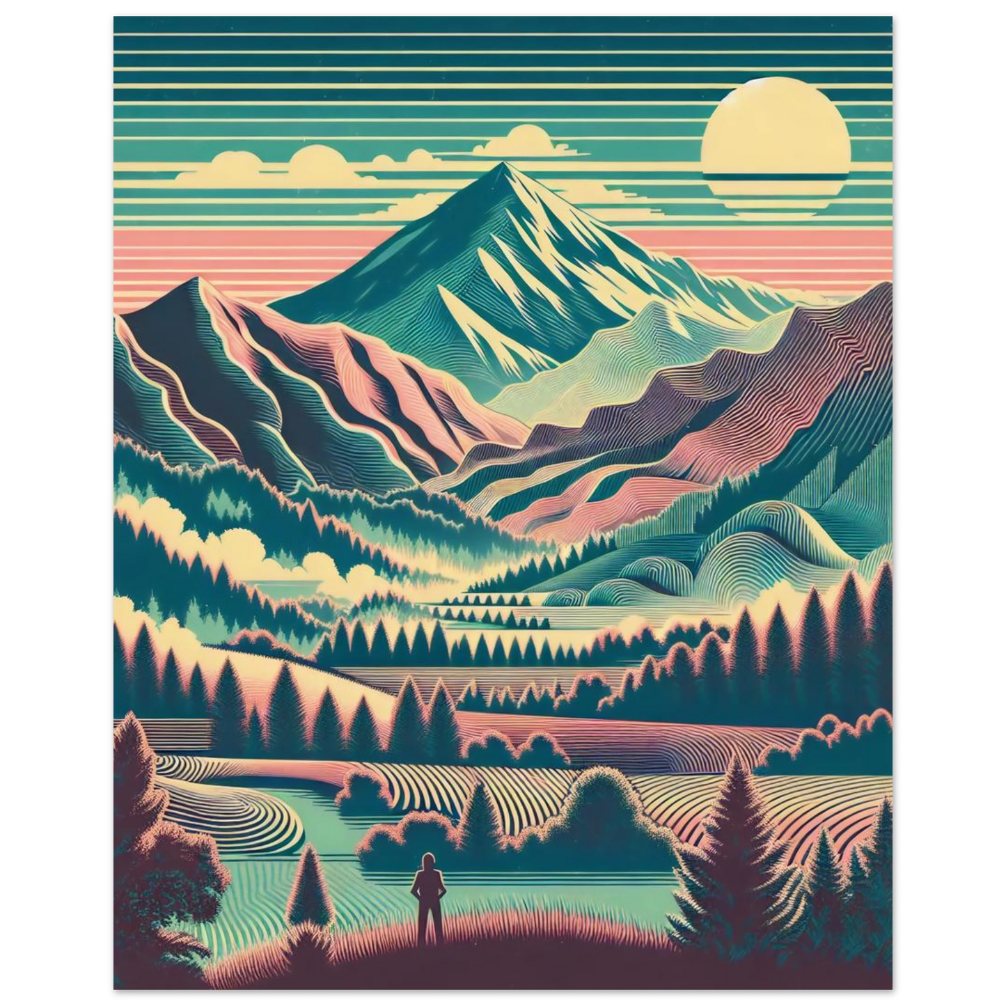 Affiche Émerveillement Vintage