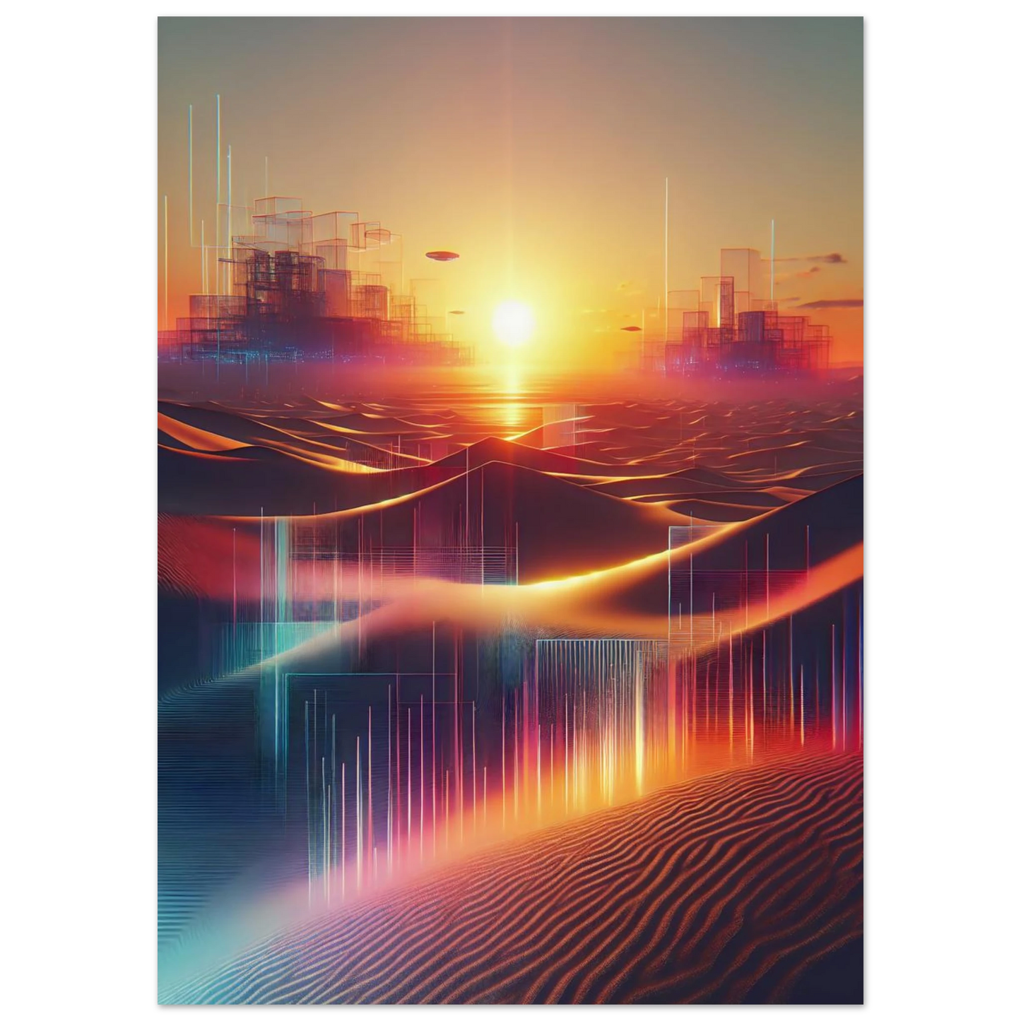 Poster Vakiart : Soleil Éclaté maquette
