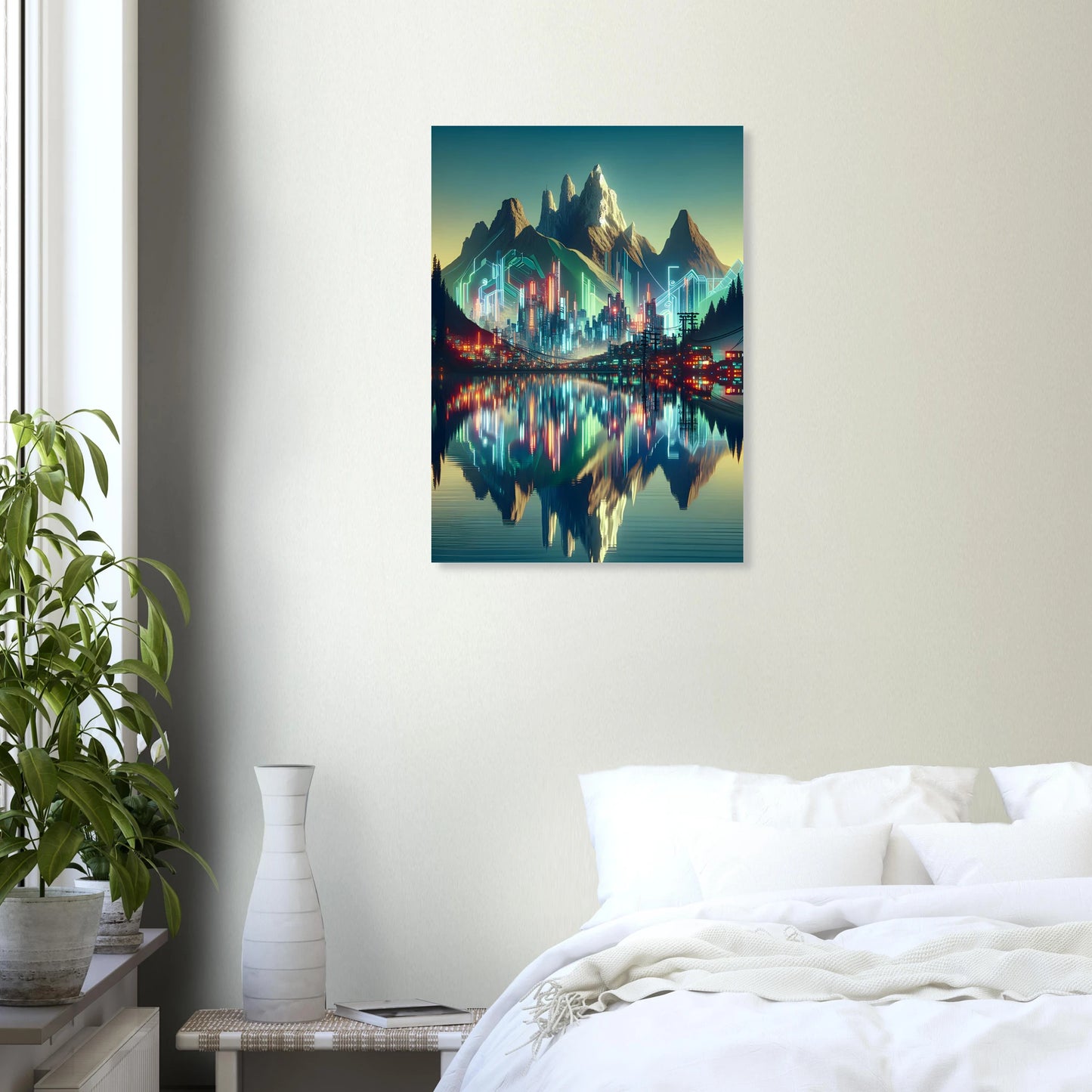 Affiche Vakiart : Reflet futuriste maquette