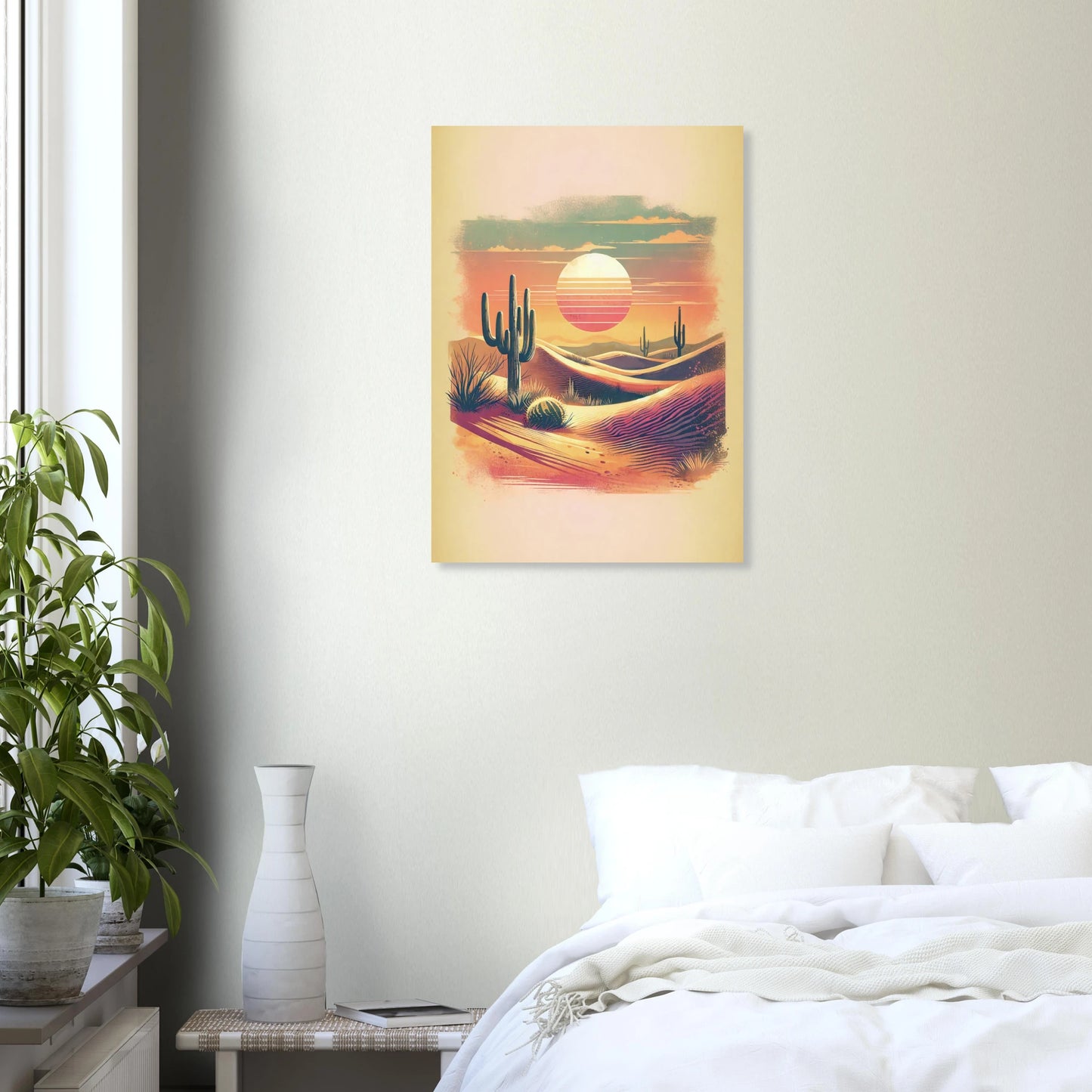 Affiche Vakiart : Crépuscule du Désert maquette