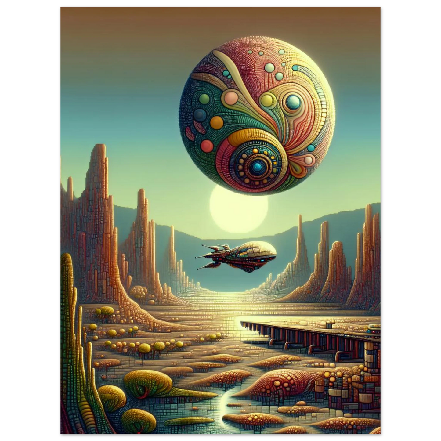 Affiche Vakiart : Rêve Galactique maquette