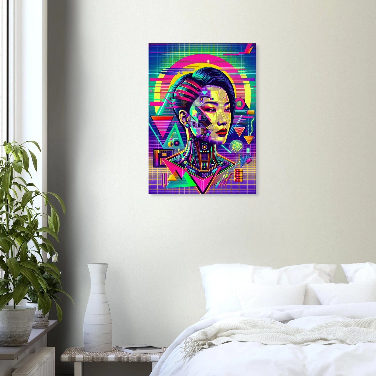 Poster Femme Néon maquette