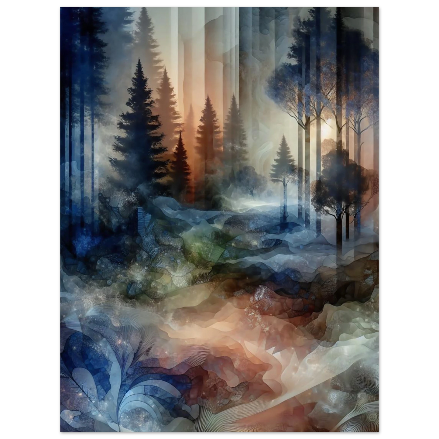 Affiche Vakiart : Brume Enchantée maquette