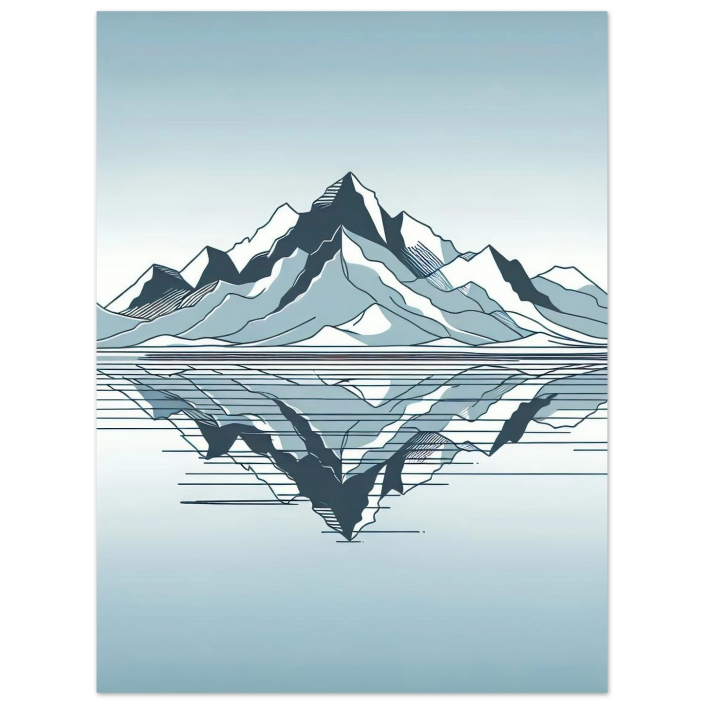 Affiche Vakiart : Reflet Minimal maquette