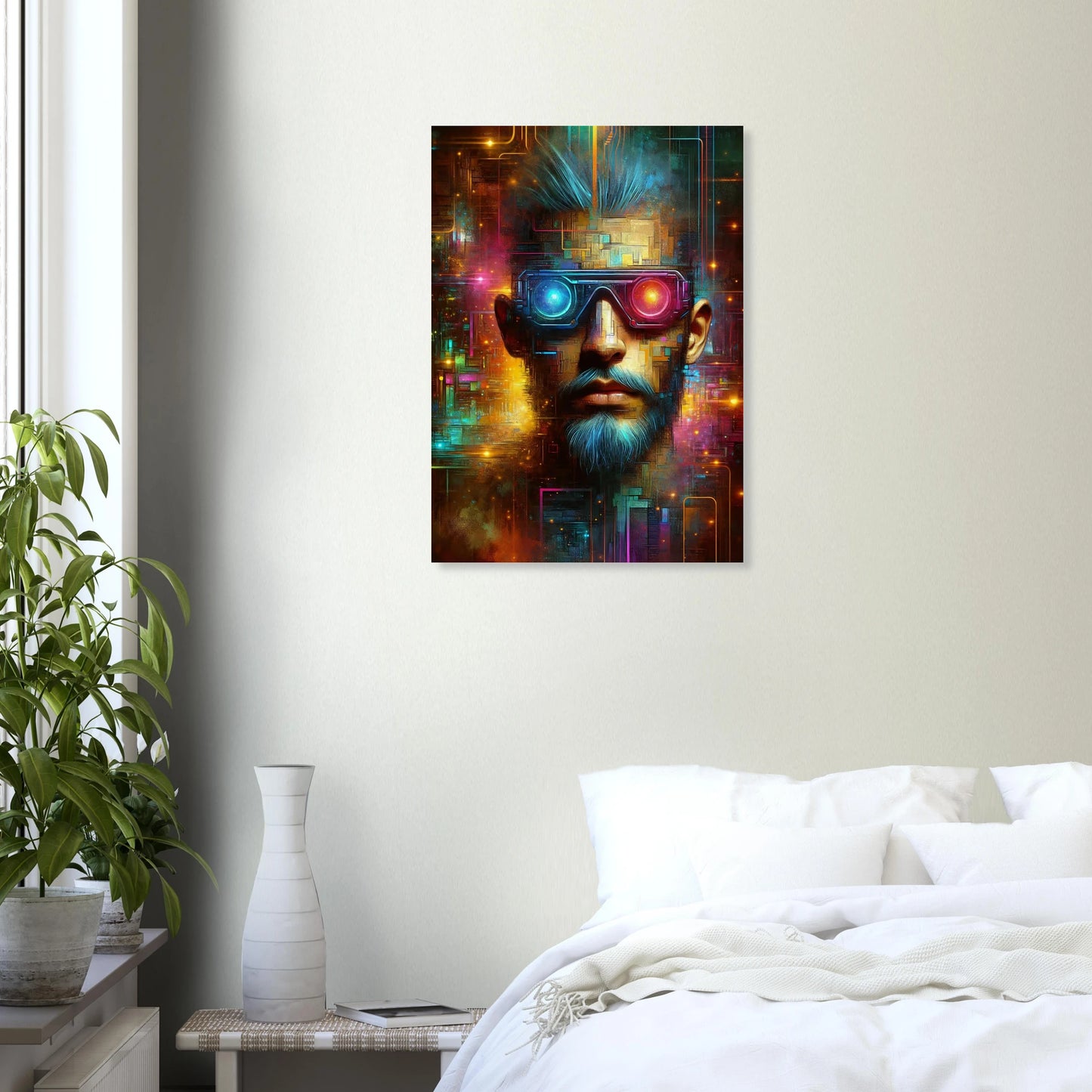 Affiche Vakiart : Visage lumineux maquette