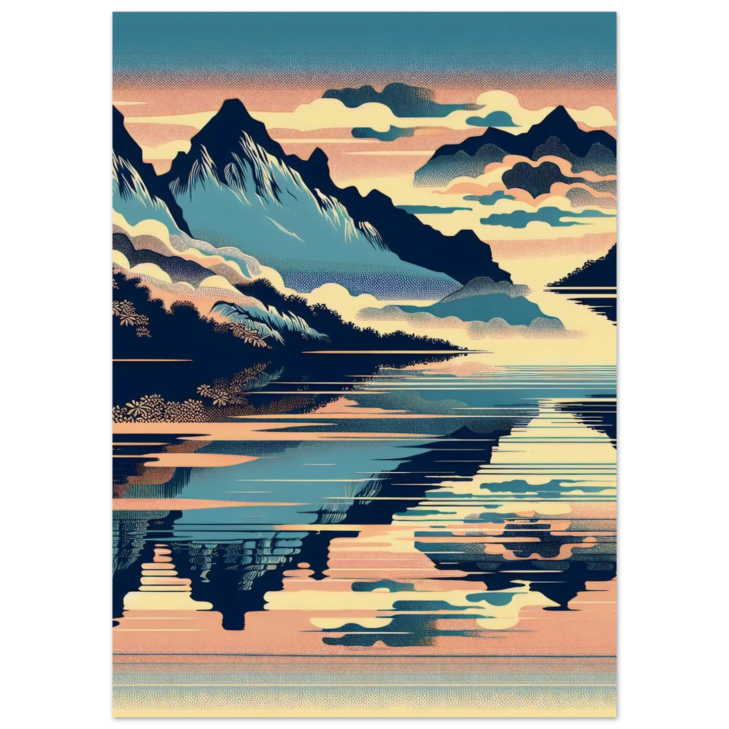 Poster Vakiart : Reflet Himalaya maquette