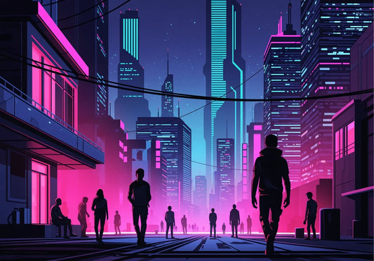 Plongez dans le Futur : Collection Cyberpunk – Affiche Art Mural pour une Décoration Visionnaire