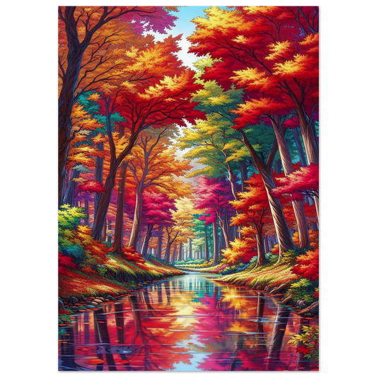 Poster Vakiart : Forêt d'Automne Enchantée maquette