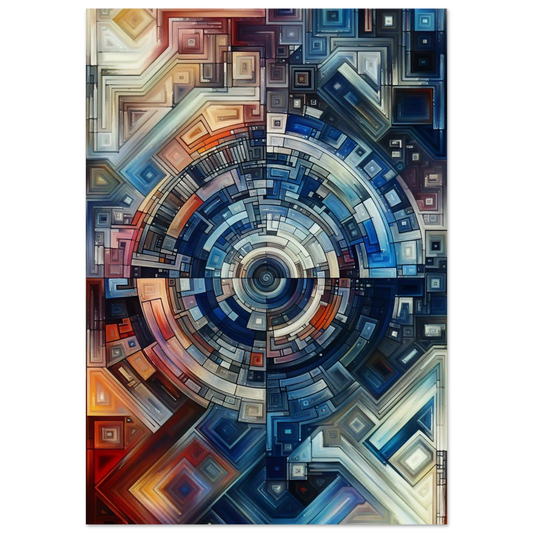 Affiche Vakiart : Cosmogeométrie maquette