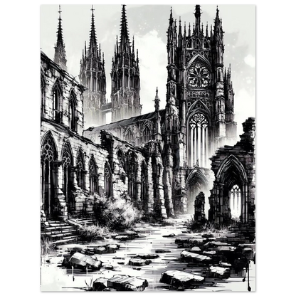 Affiche Vakiart : Cathédrale Fantomatique maquette