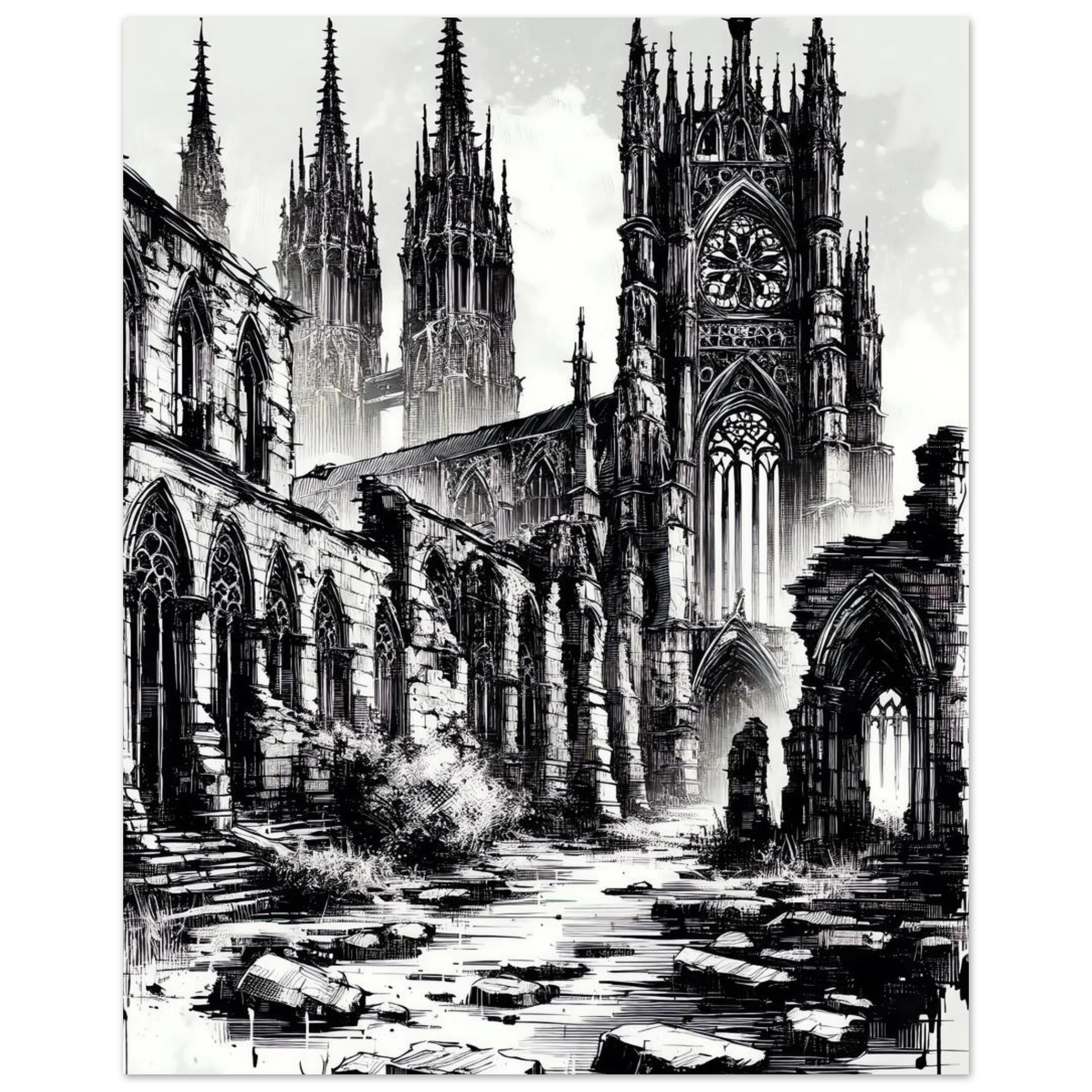 Poster Vakiart : Cathédrale Fantomatique maquette
