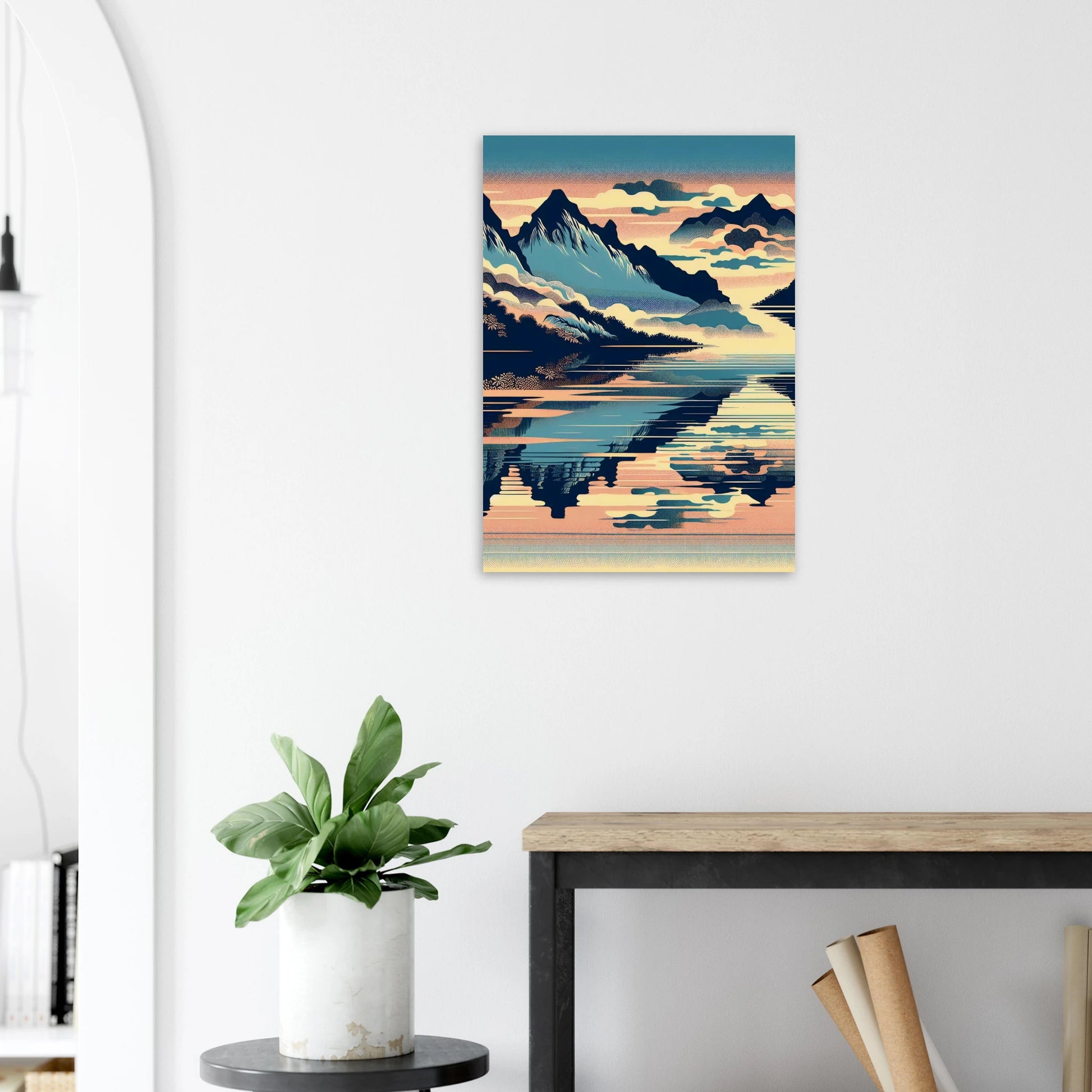 Affiche Vakiart : Reflet Himalaya maquette