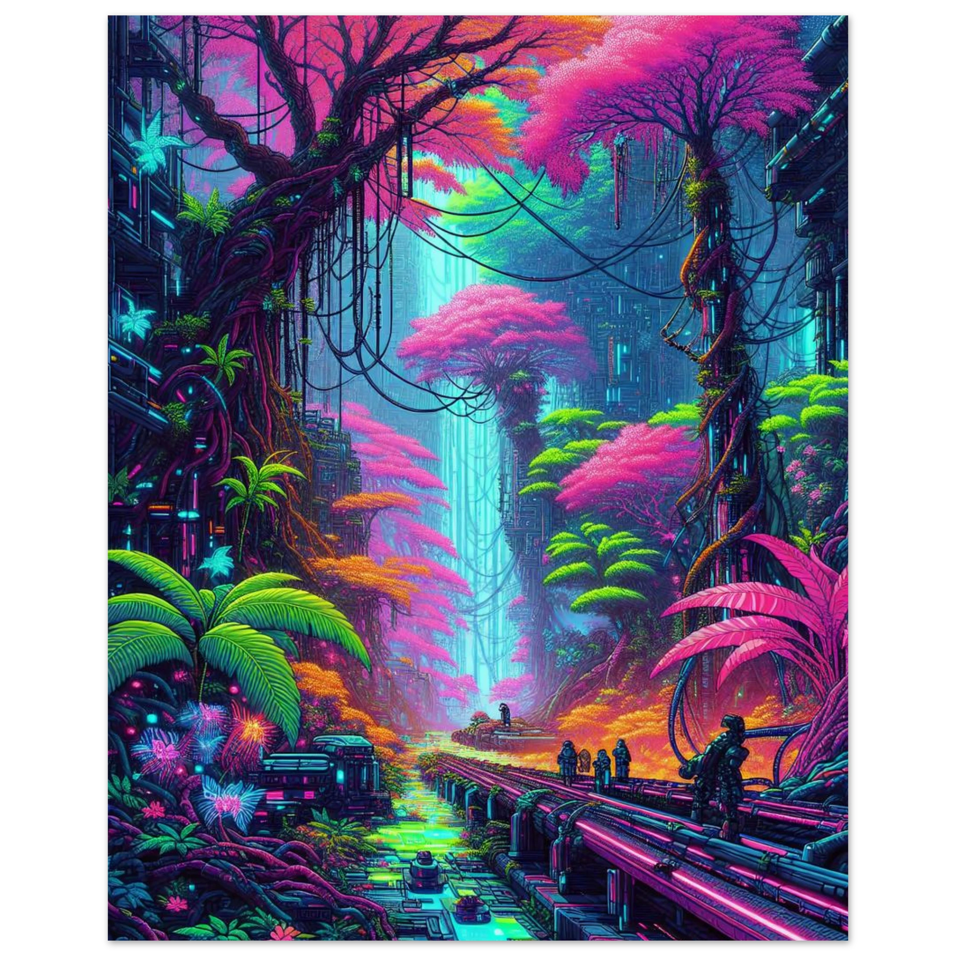 Affiche Jungle Synthétique maquette