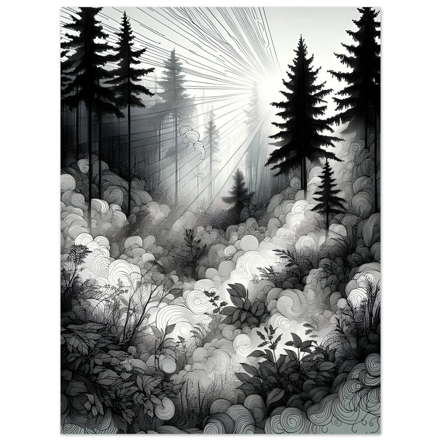 Affiche brume désenchantée