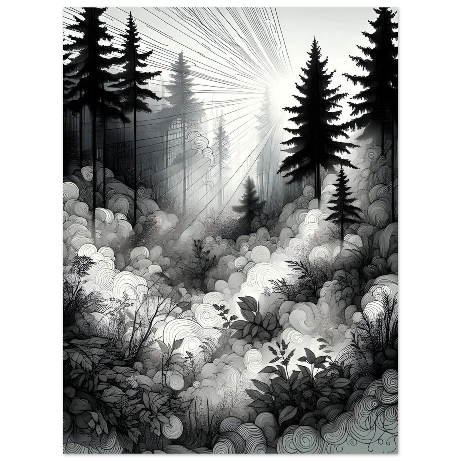 Affiche brume désenchantée