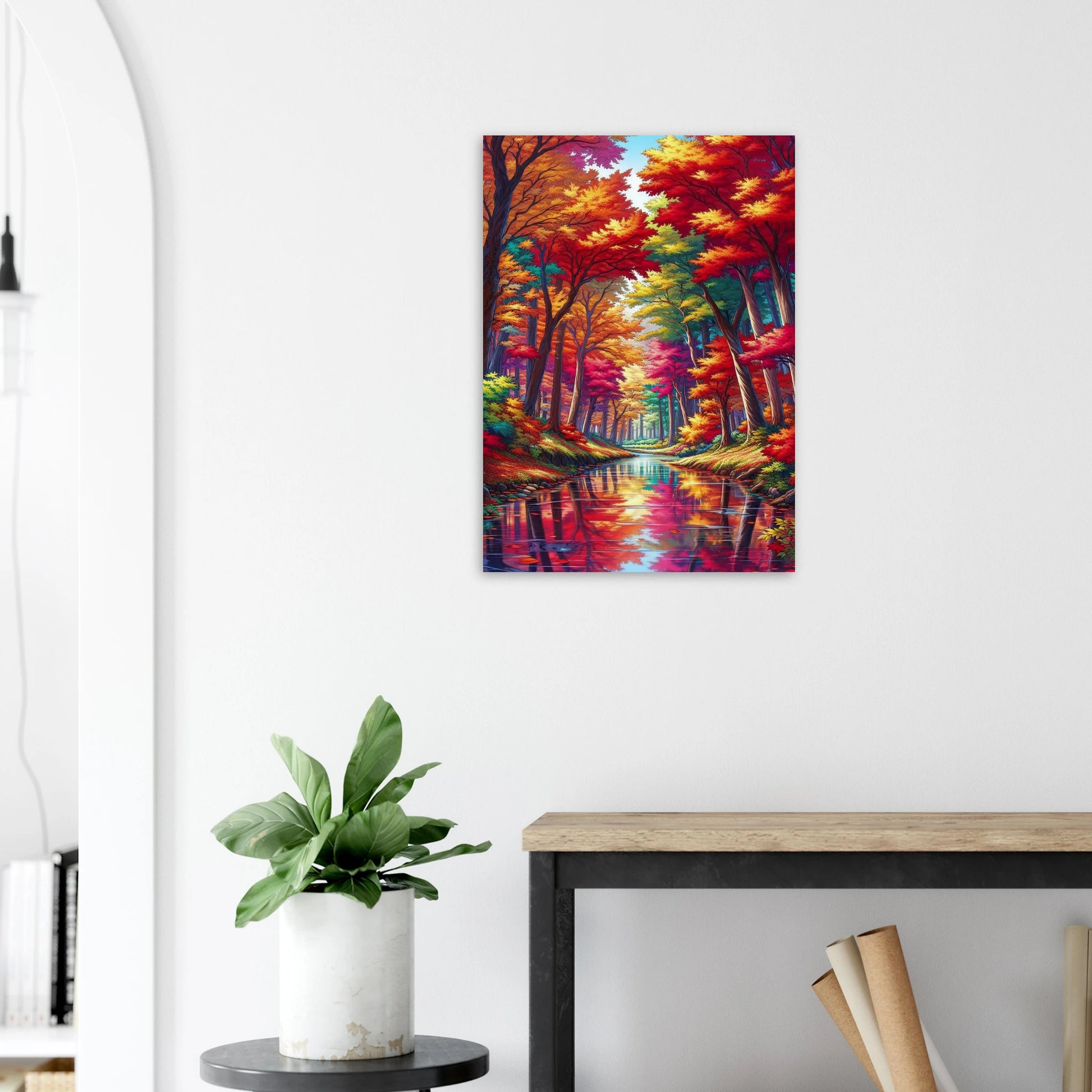 Affiche Vakiart : Forêt d'Automne Enchantée maquette