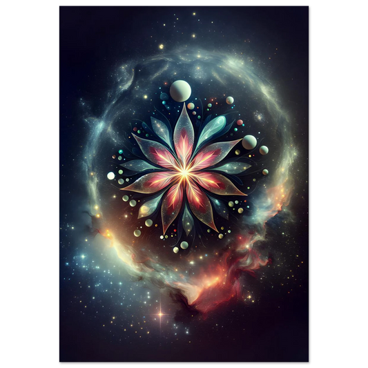 Poster Vakiart : Fleur Cosmotique maquette