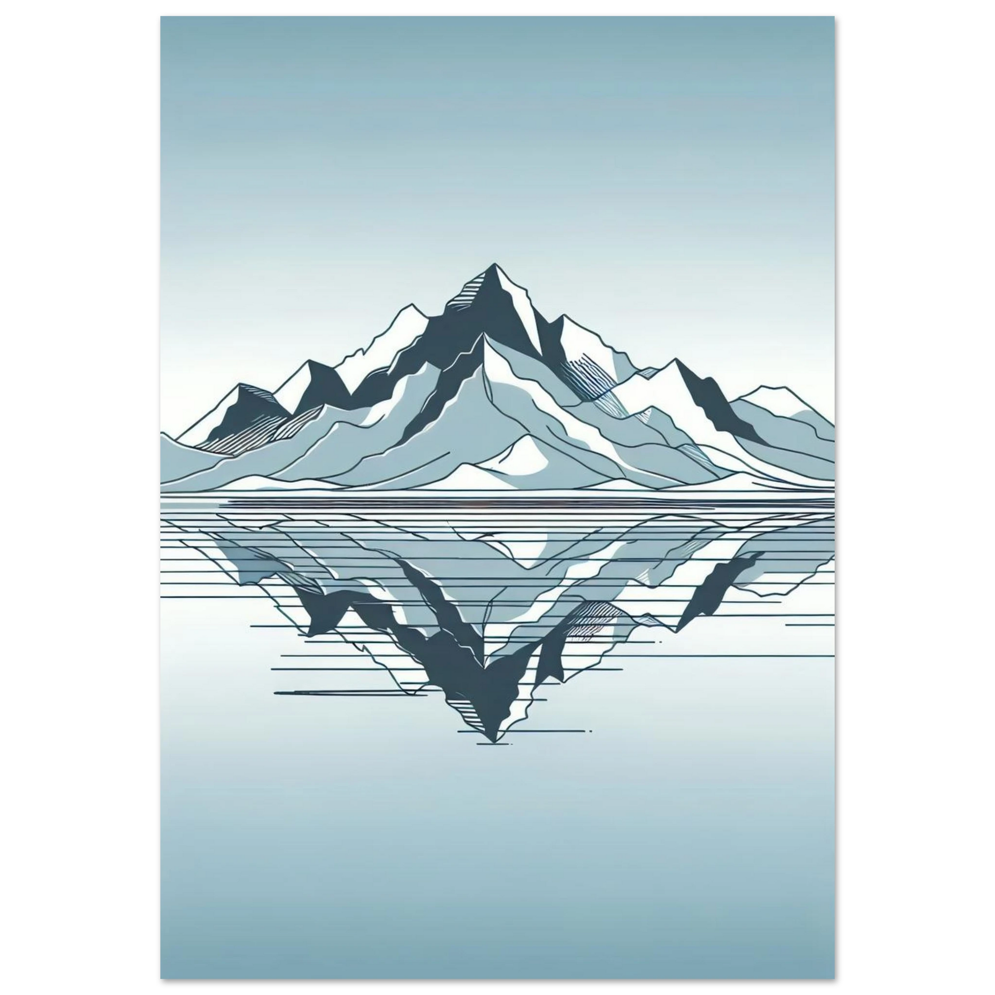 Poster Vakiart : Reflet Minimal maquette