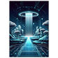 Cascade Futuriste | Poster - Vakiart