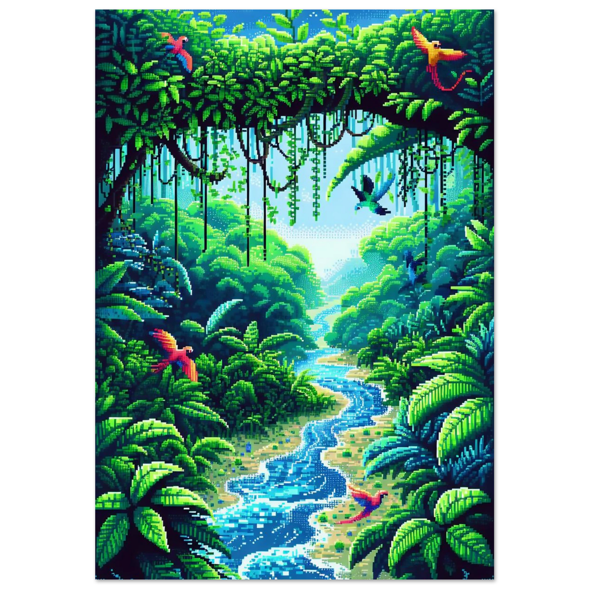 Poster Jungle Éthérée