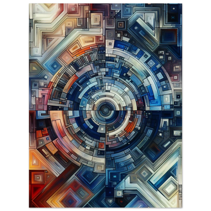 Affiche Vakiart : Cosmogeométrie maquette