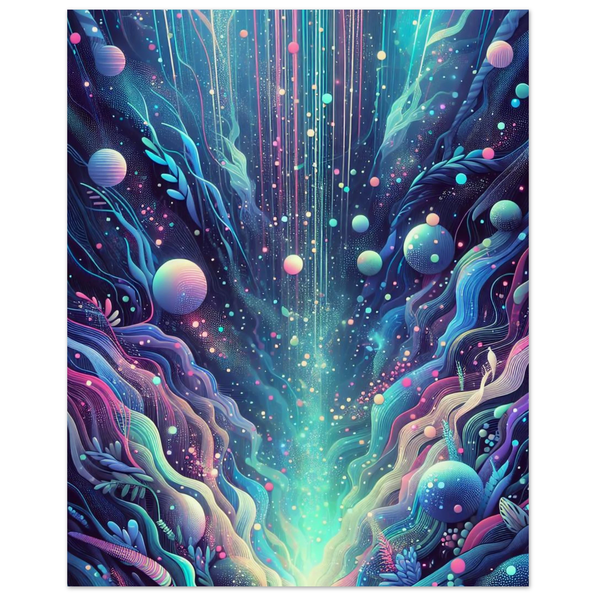 Affiche Vakiart : Cosmos Fluo maquette