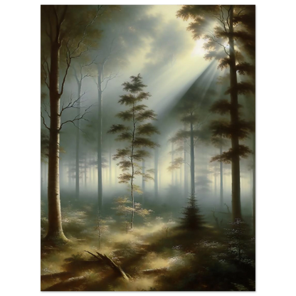 Affiche Forêt Mystique maquette