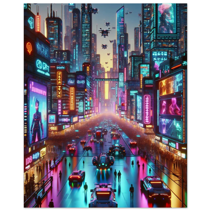 Poster Vakiart : Néon Urbain maquette