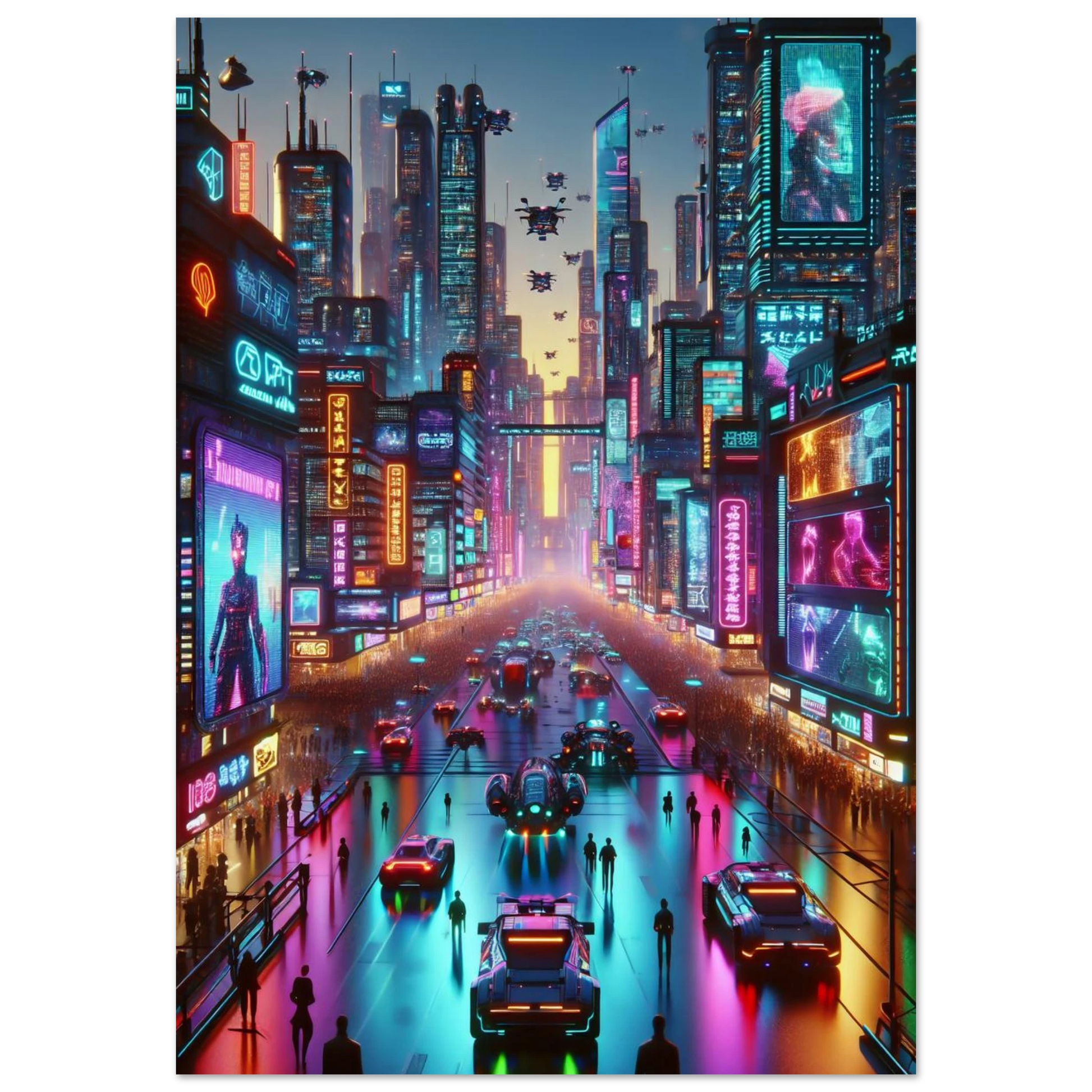 Poster Vakiart : Néon Urbain maquette