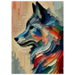 Poster Vakiart : Loup Éclectique maquette