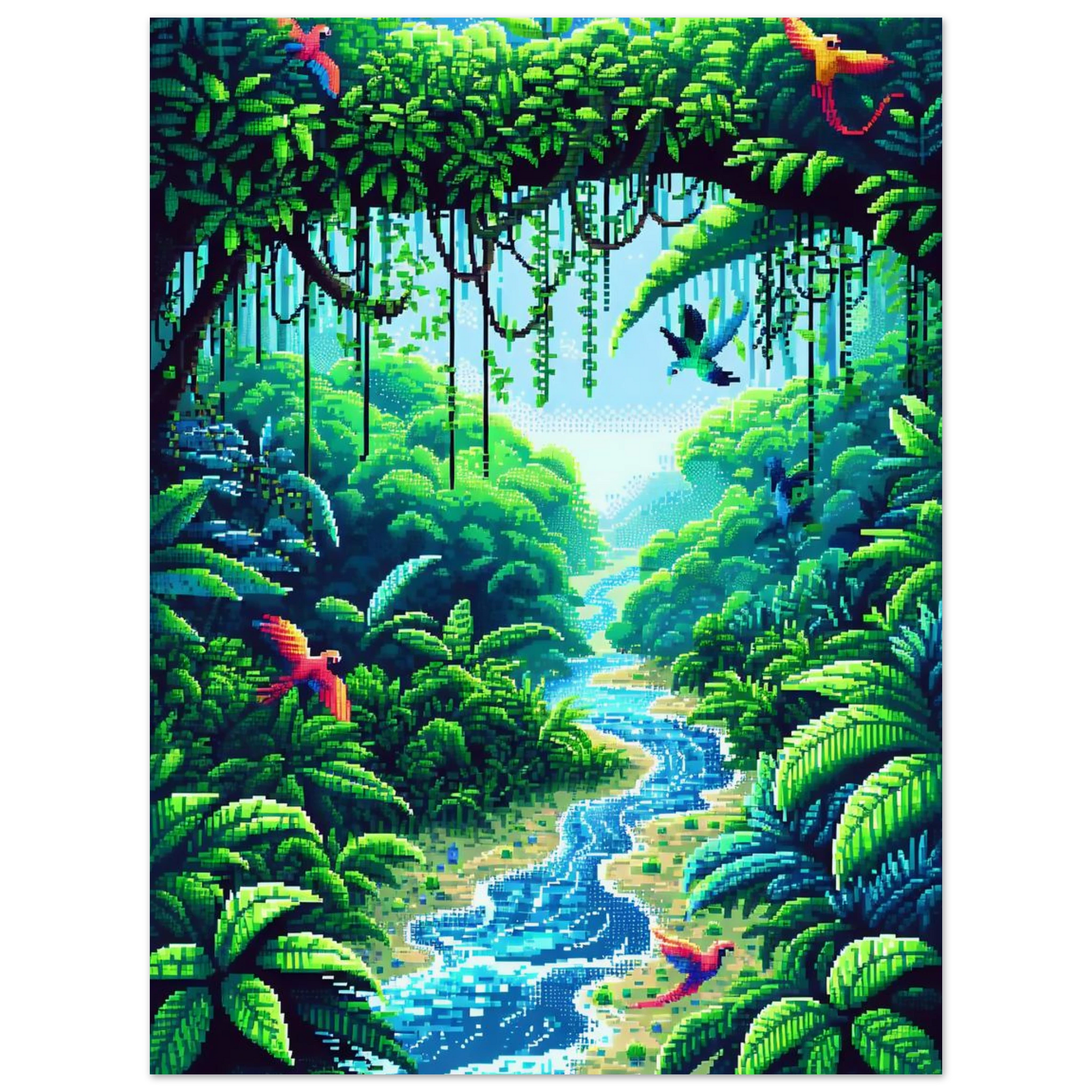 Poster Jungle Éthérée