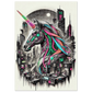 Poster Licorne Futuriste