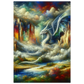 Poster Dragon Blanc maquette