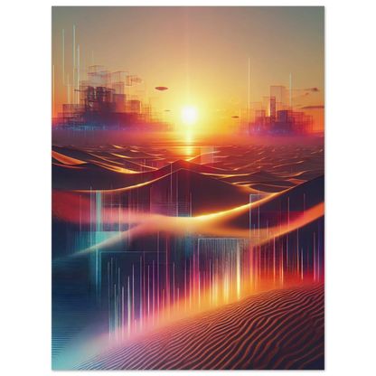 Affiche Vakiart : Soleil Éclaté maquette