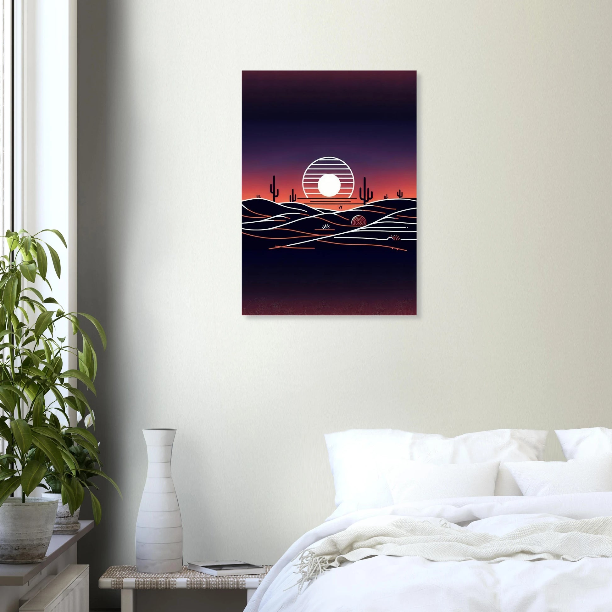 Affiche Vakiart : Lever du Soleil Minimaliste maquette