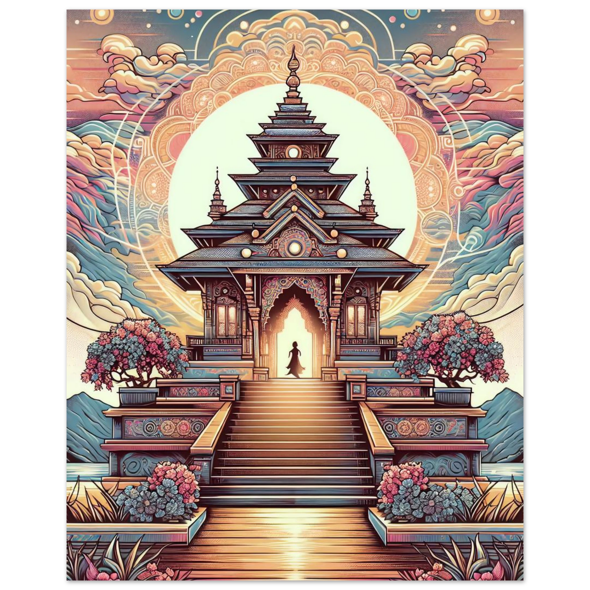 Poster Temple Enchanté maquette
