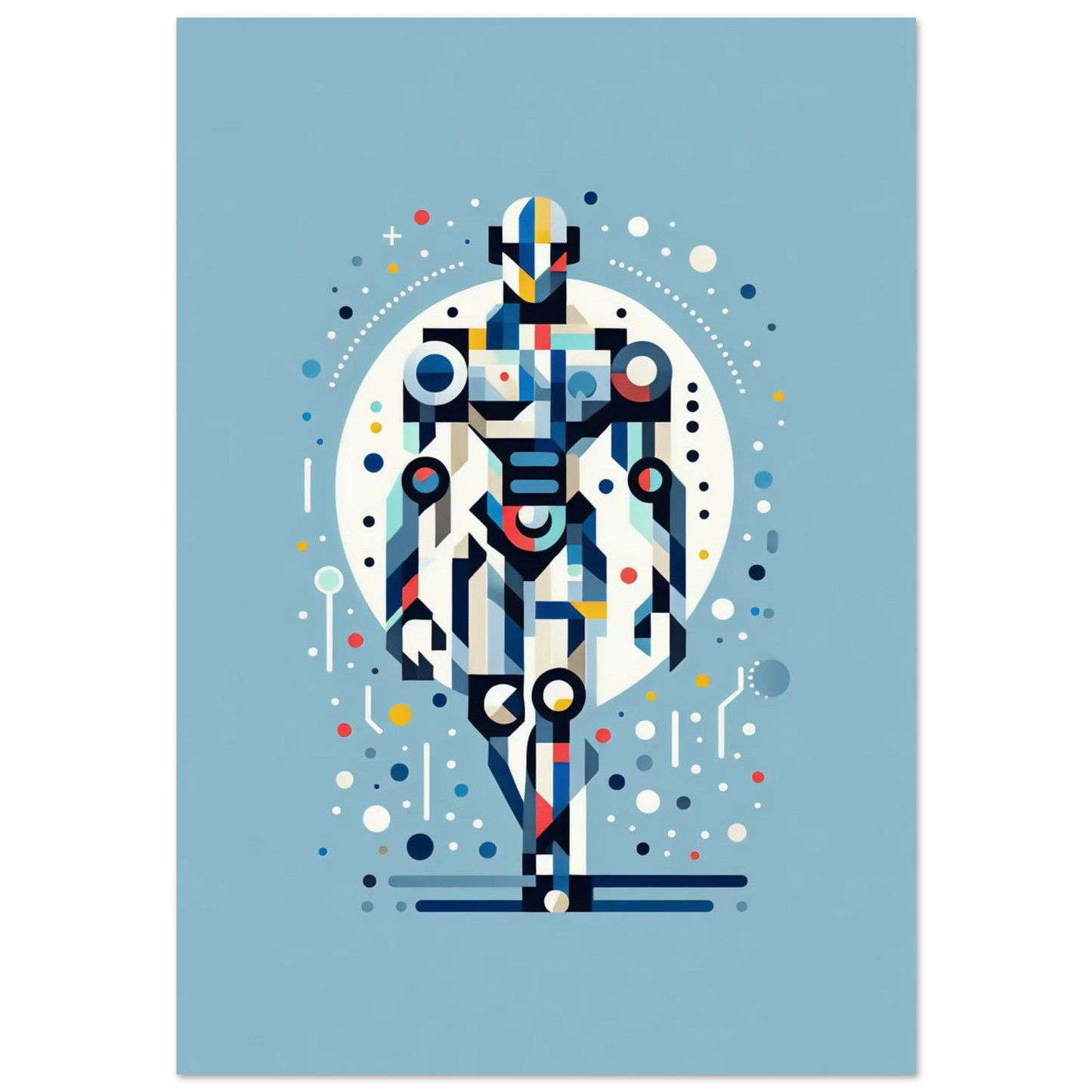 Affiche Vakiart : Éléments Futuristes maquette