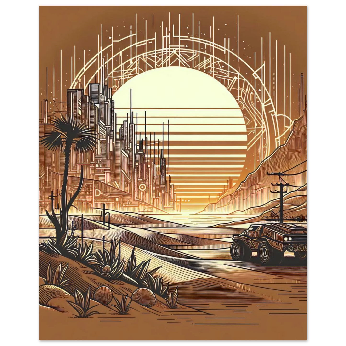 Affiche Sérénité Nocturne
