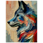 Poster Vakiart : Loup Éclectique maquette