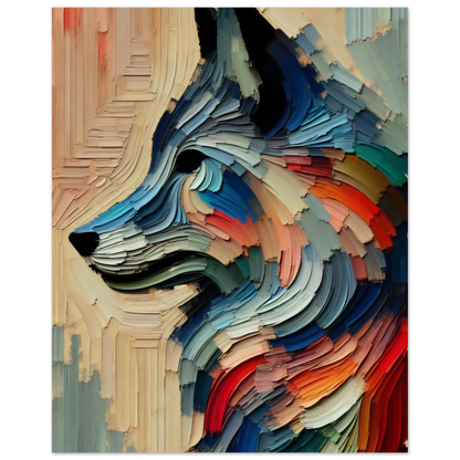 Affiche Vakiart : Loup Éclectique maquette