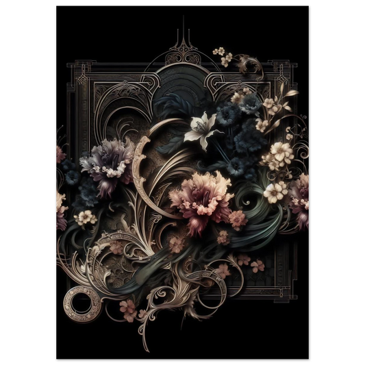 Poster Vakiart : Fleurs Sombres maquette