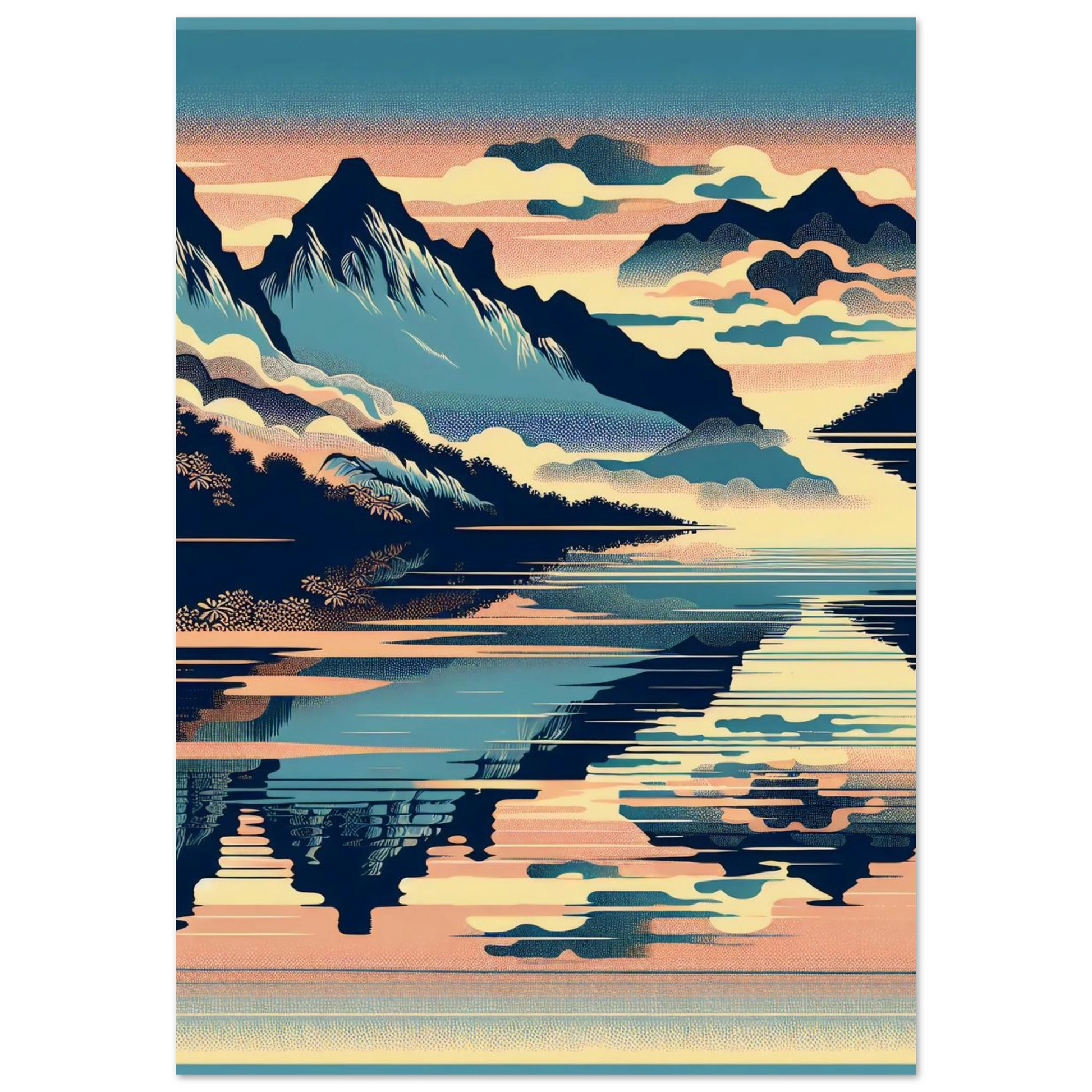 Poster Vakiart : Reflet Himalaya maquette