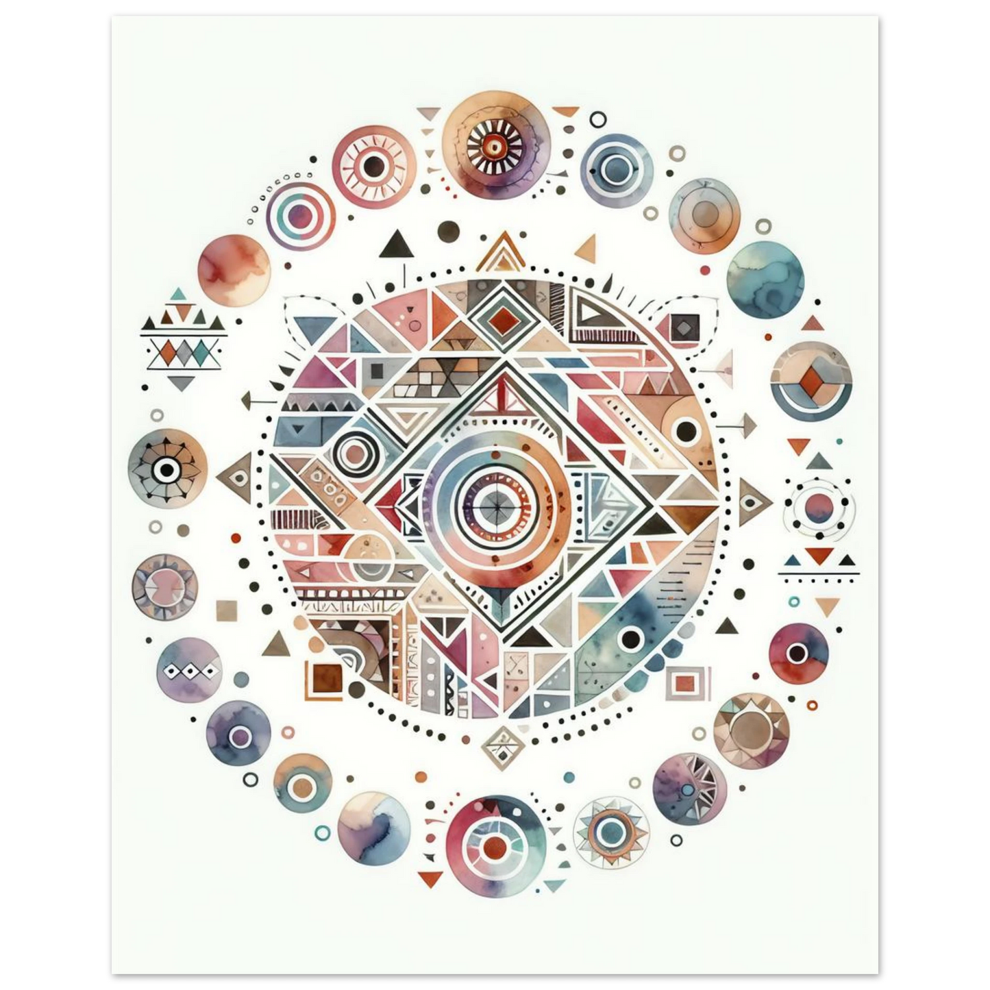 Affiche Vakiart : Éclats Pastel maquette