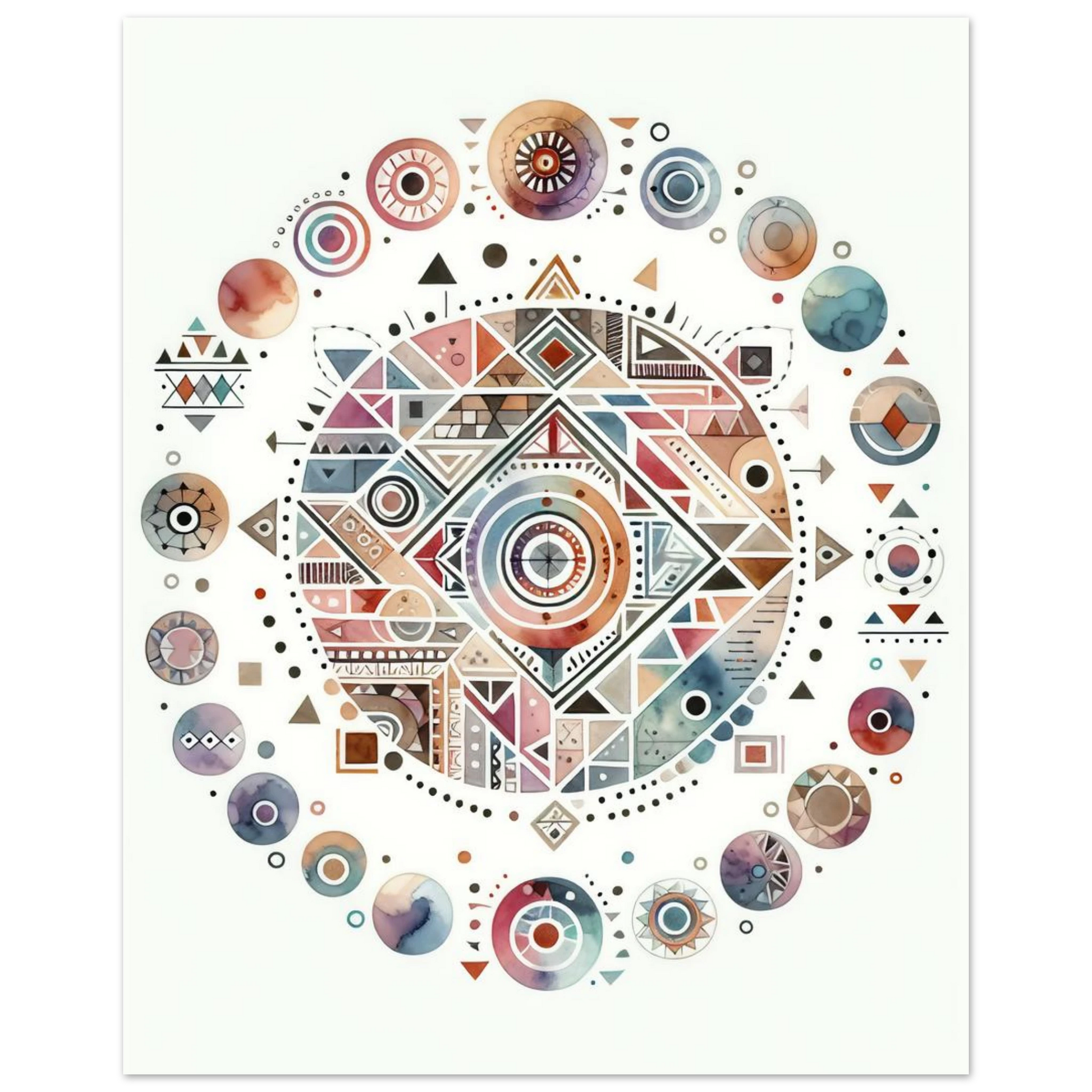 Affiche Vakiart : Éclats Pastel maquette