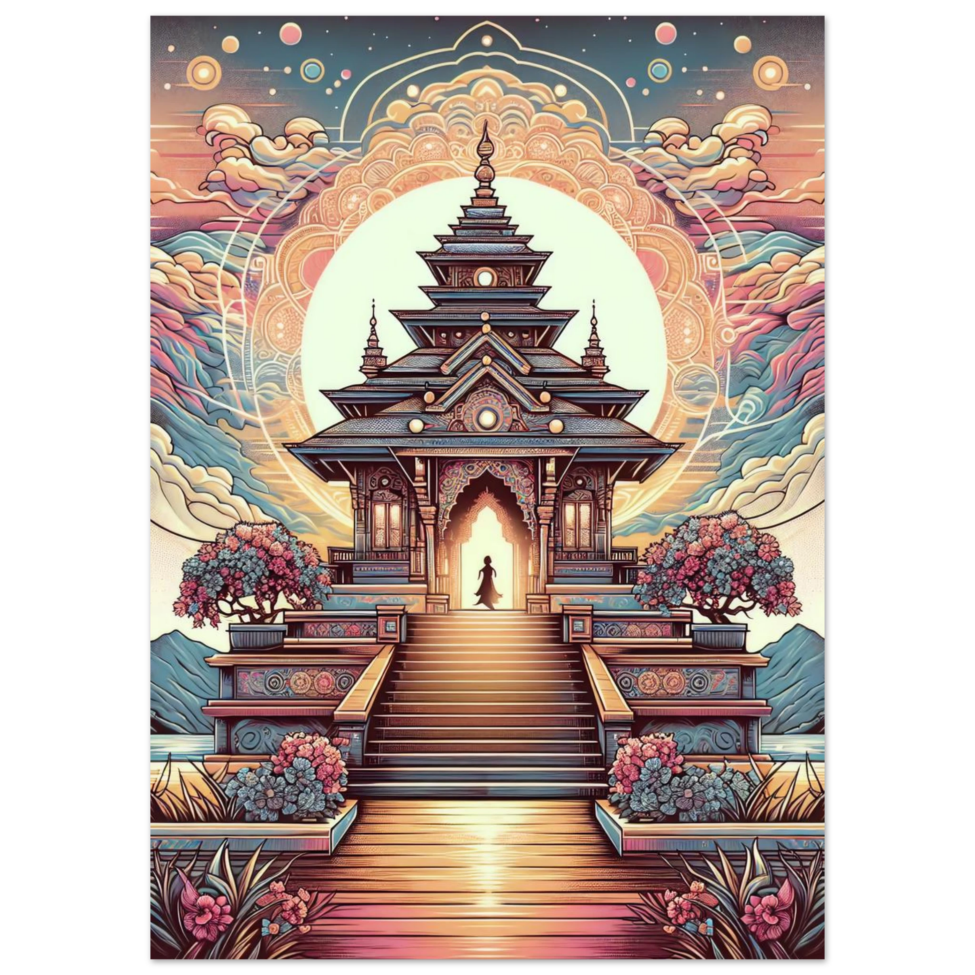 Poster Temple Enchanté