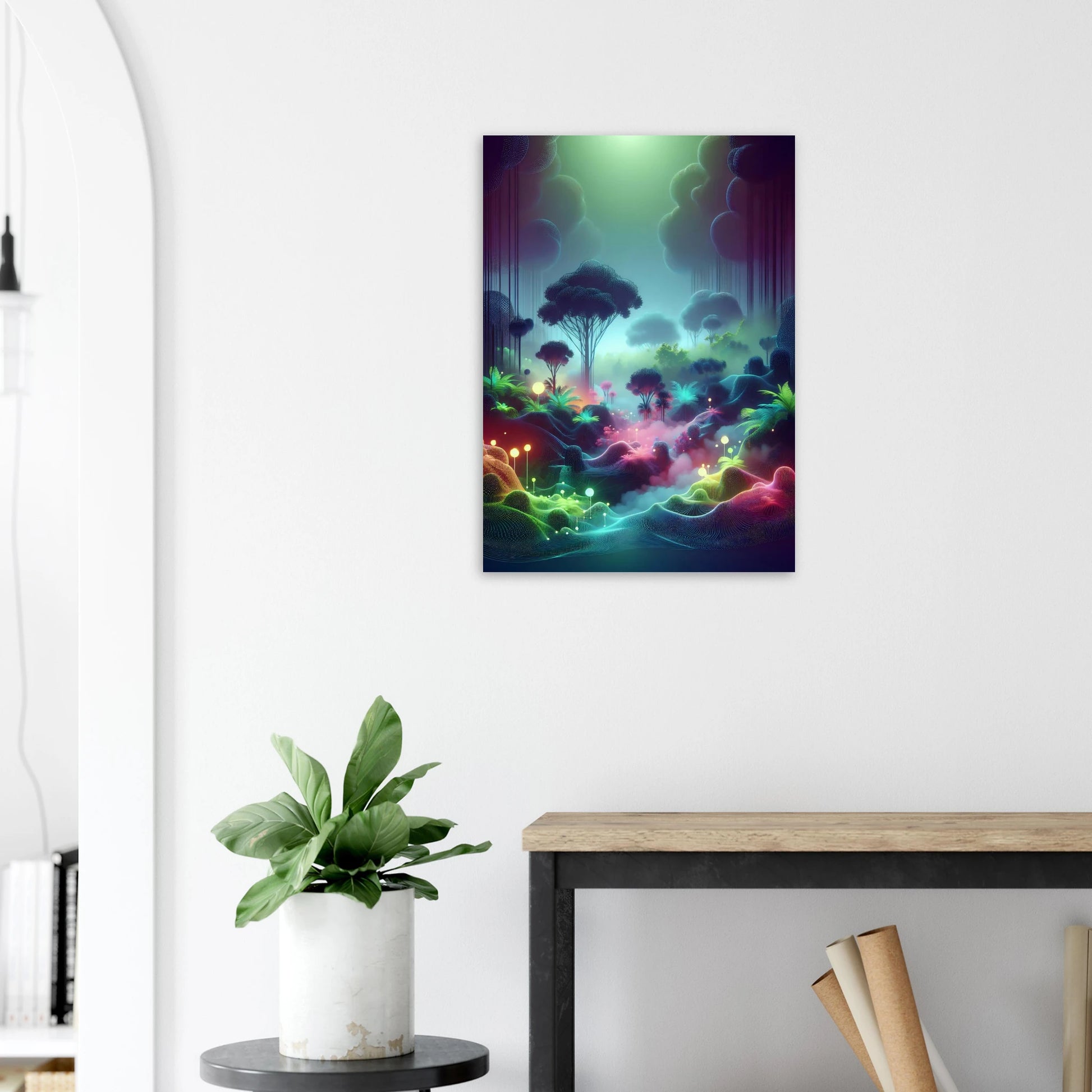 Poster Vakiart : Forêts luminaires maquette