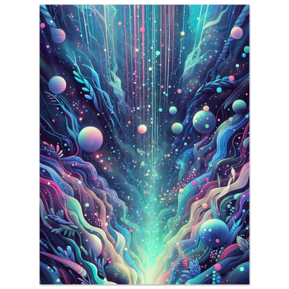 Poster Vakiart : Cosmos Fluo maquette