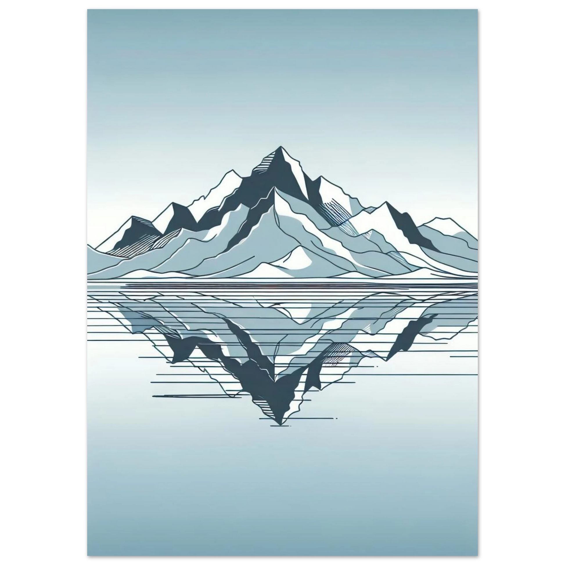 Poster Vakiart : Reflet Minimal maquette