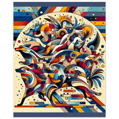 Poster Vakiart : Vibrance Sauvage maquette